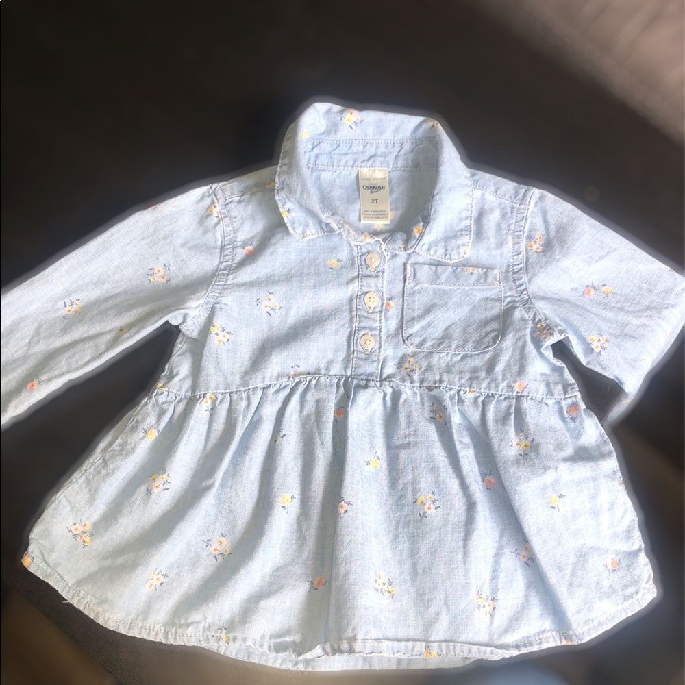 OshKosh B’Gosh Floral Denim Blouse